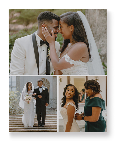 Gallery of Three Portrait Wall Art, No Frame, Single piece, Mounted, 8x10, Multicolor, multi