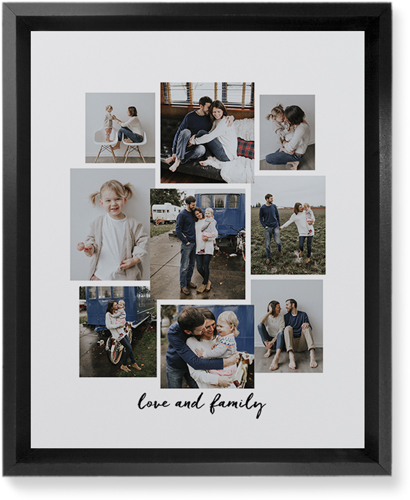 Cloud Nine Wall Art, Black, Single piece, Mounted, 8x10, Multicolor