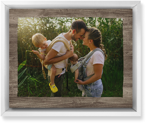 Countryside Wall Art, White, Single piece, Mounted, 8x10, Brown, wood