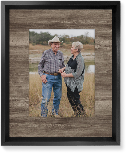 Countryside Portrait Wall Art, Black, Single piece, Mounted, 8x10, Brown, wood