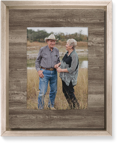 Countryside Portrait Wall Art, Metallic, Single piece, Mounted, 8x10, Brown, wood