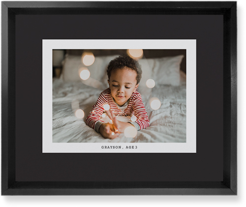 Frame Up Wall Art, Black, Single piece, Mounted, 8x10, Gray, charcoal