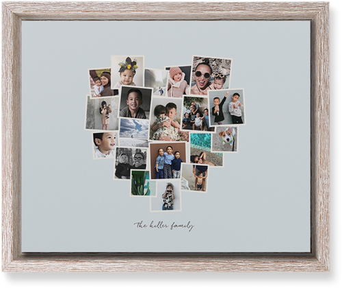 Heart Strings Wall Art, Rustic, Single piece, Mounted, 8x10, Gray, air