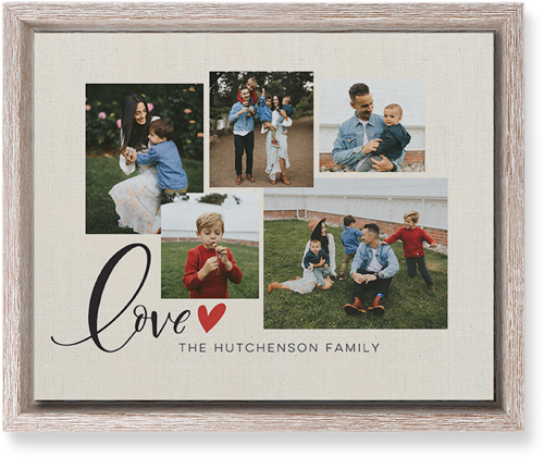 Just Hearts Wall Art, Rustic, Single piece, Mounted, 8x10, Beige, antique white