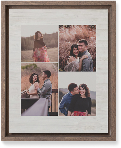 Four Winds Wall Art, Walnut, Single piece, Mounted, 8x10, Beige, wheat