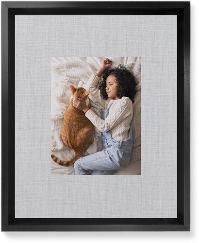 Full Frame One Wall Art, Black, Single piece, Mounted, 8x10, White