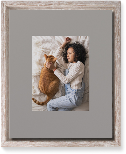 Full Frame One Wall Art, Rustic, Single piece, Mounted, 8x10, Gray, stone