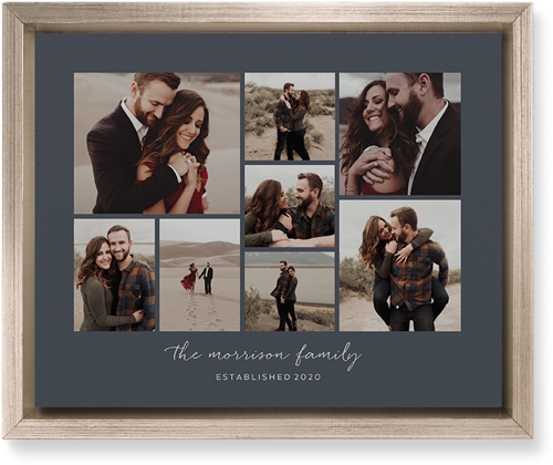 Pieces of Eight Wall Art, Metallic, Single piece, Mounted, 8x10, Gray, gray