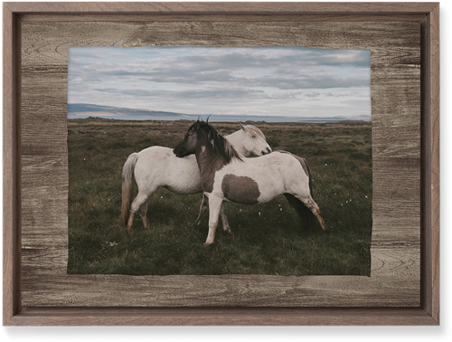 Countryside Wall Art, Walnut, Single piece, Mounted, 10x14, Brown