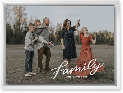 Family Letters Wall Art, White, Single piece, Mounted, 10x14, White