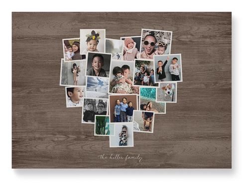 Heart Strings Wall Art, No Frame, Single piece, Mounted, 10x14, Brown, wood