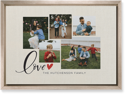 Just Hearts Wall Art, Metallic, Single piece, Mounted, 10x14, Beige, antique white