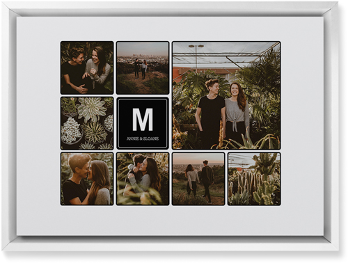 Photo Tiles Wall Art, White, Single piece, Mounted, 10x14, Black, black