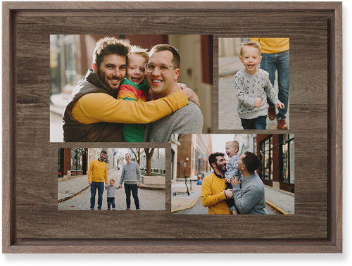 Connect Four Wall Art, Walnut, Single piece, Mounted, 10x14, Brown, brown