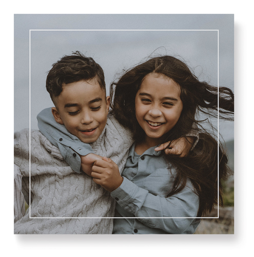 Floating Frame Wall Art, No Frame, Single piece, Mounted, 12x12, White, white