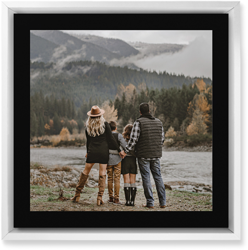 Simple Gallery of One Border Wall Art, White, Single piece, Mounted, 12x12, Multicolor, multi