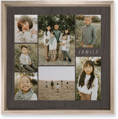 Lucky Seven Wall Art, Metallic, Single piece, Mounted, 12x12, Multicolor, multi