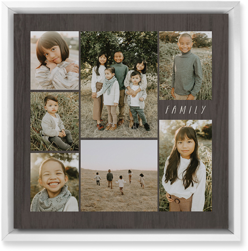 Lucky Seven Wall Art, White, Single piece, Mounted, 12x12, Multicolor