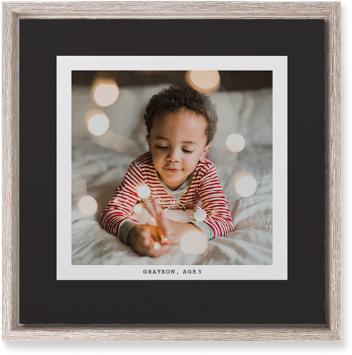 Frame Up Wall Art, Rustic, Single piece, Mounted, 12x12, Gray, charcoal