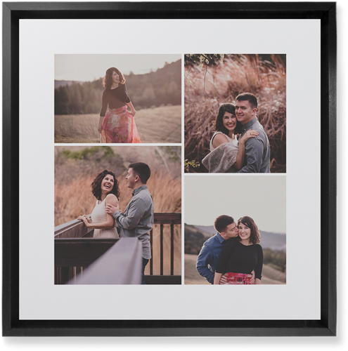 Four Winds Wall Art, Black, Single piece, Mounted, 12x12, White, white