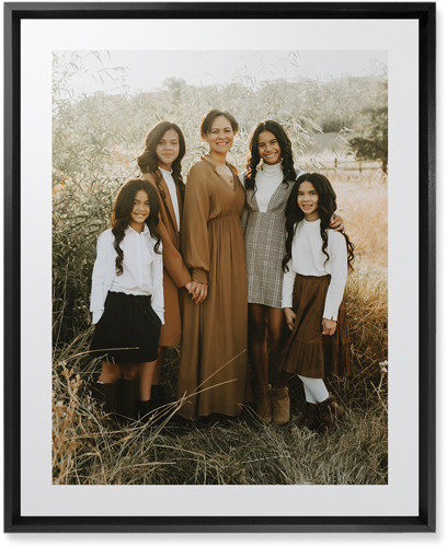 Simple Gallery of One Border Portrait Wall Art, Black, Single piece, Mounted, 16x20, Multicolor, multi