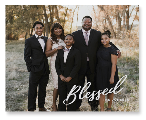 Blessed Letters Wall Art, No Frame, Single piece, Mounted, 16x20, White, white