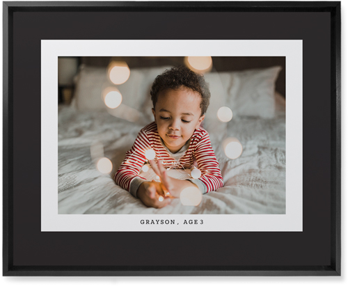Frame Up Wall Art, Black, Single piece, Mounted, 16x20, Gray