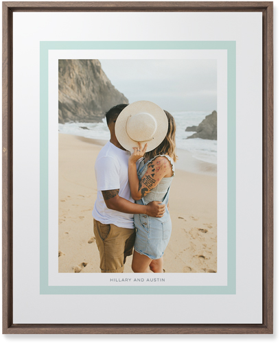 Freeze Frame Wall Art, Walnut, Single piece, Mounted, 16x20, Green, mint