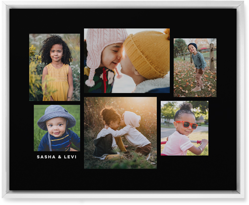 Six Times Wall Art, White, Single piece, Mounted, 16x20, Black, black