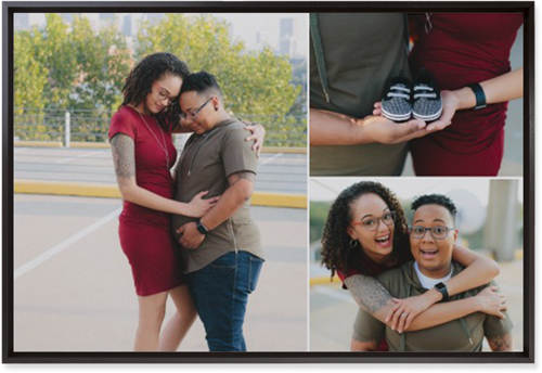 Three Piece Wall Art, Black, Single piece, Mounted, 20x30, Multicolor, multi