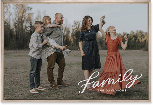 Family Letters Wall Art, Metallic, Single piece, Mounted, 20x30, White