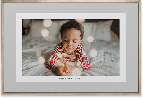 Frame Up Wall Art, Metallic, Single piece, Mounted, 20x30, Gray