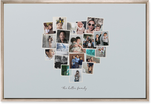 Heart Strings Wall Art, Metallic, Single piece, Mounted, 20x30, Gray, air