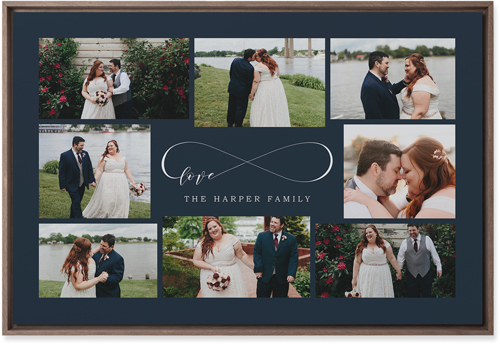 Sweet Moments Wall Art, Walnut, Single piece, Mounted, 20x30, Black, silhouette