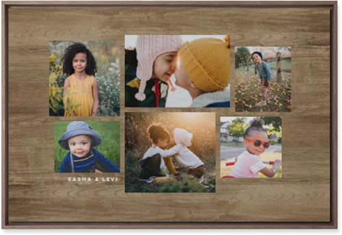 Six Times Wall Art, Walnut, Single piece, Mounted, 20x30, Brown, truffle