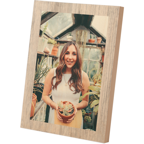 Gallery of One Portrait Wooden Plaque, 5x7, Multicolor