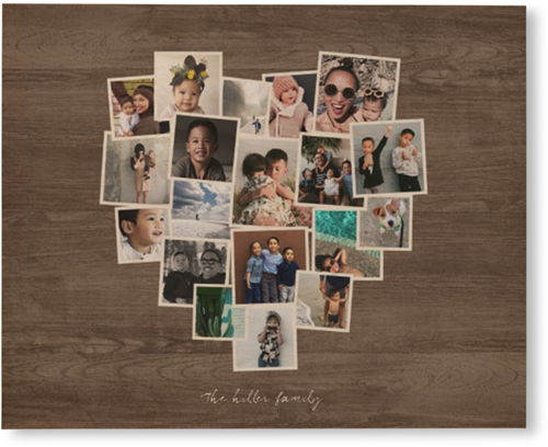 Heart Strings Wall Art, Single piece, Wood, 16x20, Brown, wood