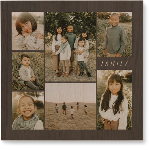 Lucky Seven Wall Art, Single piece, Wood, 12x12, Multicolor