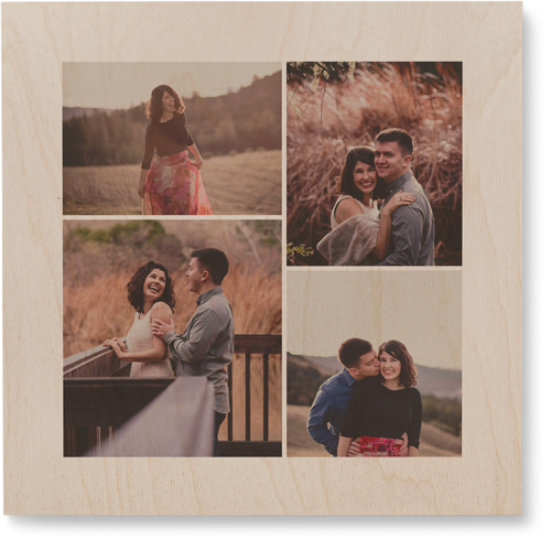 Four Winds Wall Art, Single piece, Wood, 12x12, White, white