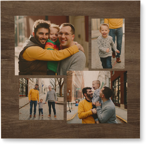 Connect Four Wall Art, Single piece, Wood, 12x12, Brown, brown