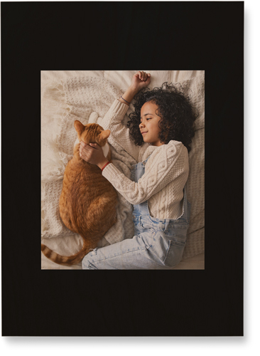 Full Frame One Wall Art, Single piece, Wood, 10x14, Black