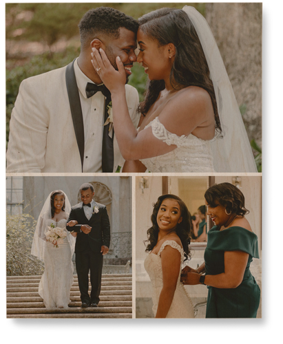 Gallery of Three Portrait Wall Art, Single piece, Wood, 8x10, Multicolor, multi