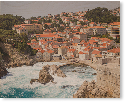 Seaport in Croatia Wall Art, Single piece, Wood, 8x10, Multicolor