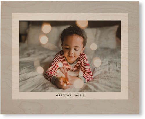 Frame Up Wall Art, Single piece, Wood, 8x10, Gray