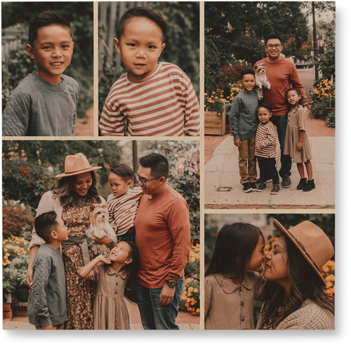 Gallery of Five Wall Art, Single piece, Wood, 16x16, Multicolor, multi