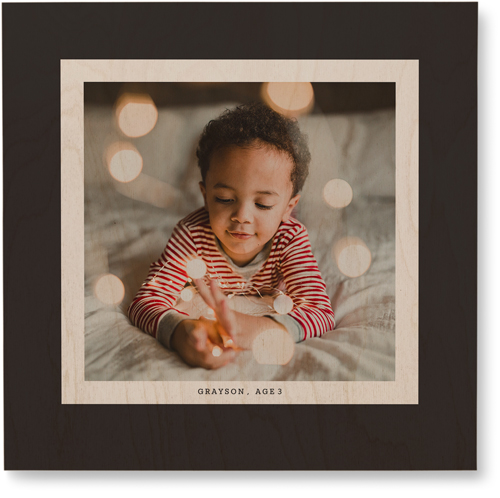 Frame Up Wall Art, Single piece, Wood, 16x16, Gray, charcoal