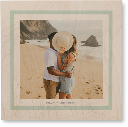 Freeze Frame Wall Art, Single piece, Wood, 16x16, Green, mint