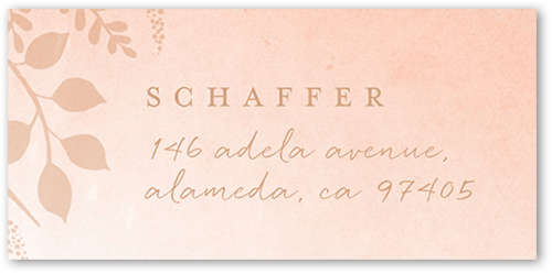 Tropic Fauna Address Label, Pink, Address Label, Matte, Blush