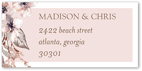 Watercolor Divide Address Label, Beige, Address Label, Matte