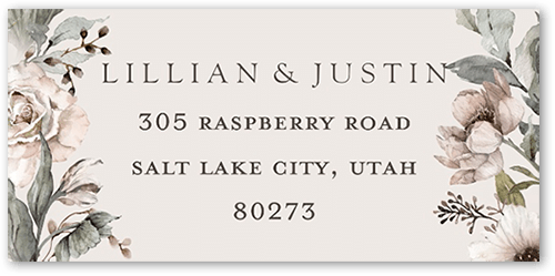 Black Tie Affair Address Label, Grey, Address Label, Matte